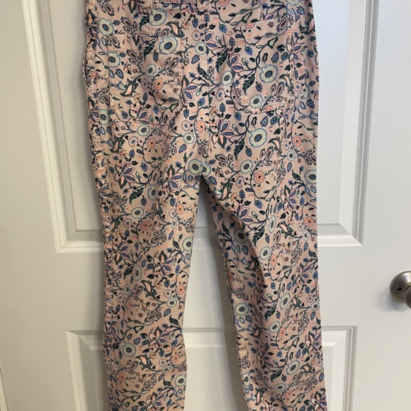 Boden Paisley khaki style cropped pants - Picture 2 of 13